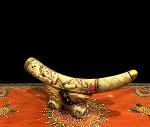 Figuras de Elefantes Religiosas de Resina Europea, Hechas a Mano, Diseño Tradicional, Decoración para el Hogar y la Oficina, Nirmala Handicrafts - Product Image 3