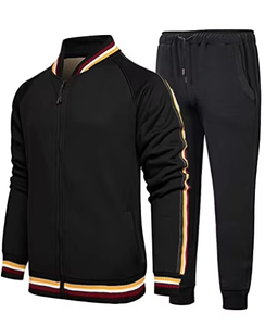 Custom Men's XL Plus Size Winter Tracksuit <b>Sets</b> Windproof Quick-Dry Reversible Football Fleece SweatSuit Logo Printed Breathable - Product Image 5