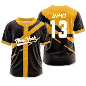 Camiseta de Béisbol Personalizada con Nombre y Logotipo, al por Mayor, Estilo Vintage a Rayas, Sublimada, para Jóvenes, Ropa de Béisbol y Sóftbol, Camisetas de Béisbol - Product Image 4