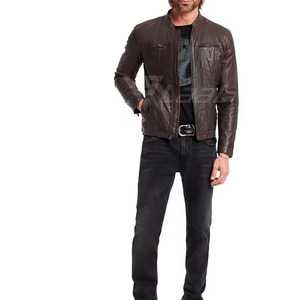 Outdoor Ready Durable <b>Jacket</b> With Soft Comfort Fit <b>Men</b> <b>Leather</b> <b>Jacket</b> Trendy Winter <b>Jacket</b> <b>Men</b> <b>Leather</b> <b>Jacket</b> - Product Image 3