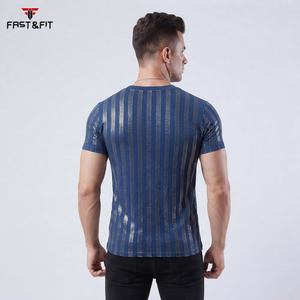 Camisas de Hombre Personalizadas al por Mayor, Manga Corta, con Pedrería, de la Mejor Calidad, Diseño Personalizado - Product Image 5