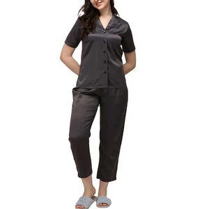 Ropa de Dormir para Mujer, Conjunto de 2 Piezas, Ropa de Noche/Traje de Alta Calidad, Ropa de Casa, Conjunto de Pijama de Seda - Product Image 6