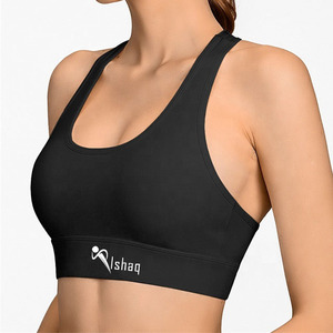 Precio Favorable, Top Deportivo Personalizado para Mujer, de Alta Sujeción, Secado Rápido, Spandex/Nylon, Sin Costuras, Espalda Cruzada, con Almohadillas Removibles, para Gimnasio, Fitness, Yoga - Product Image 3