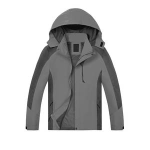 Vestes d'extérieur personnalisées avec logo, vestes patchwork automne-hiver, imperméables, coupe-vent, pour la randonnée en plein air, col montant, pour hommes - Product Image 1