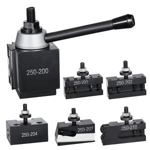 Set di 6 Portautensili a Cambio Rapido con Supporti per Utensili da Tornio in Metallo e Accessori per Portautensili a Cuneo (Nuovo) - Product Image 1