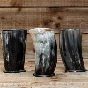 Corne à boire en buffle naturel sculptée et polie, fabriquée à la main, prix abordable, style Viking, fabricant et exportateur WONDER OVERSEAS - Product Image 5