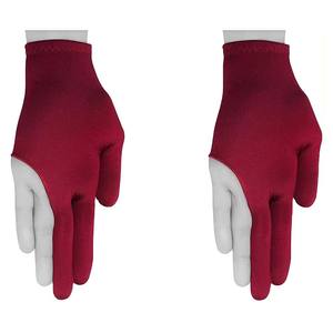 Gants de billard/snooker à 3 doigts ouverts de haute qualité, respirants, protecteurs pour les mains, colorés, en spandex lisse, pour l'été - Product Image 2