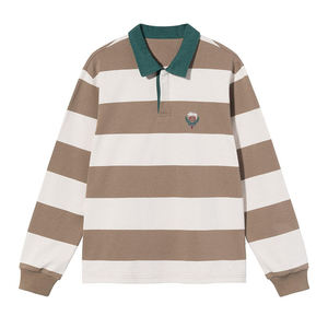 Camisetas Deportivas de Estilo Casual 100% Algodón, Franjas Personalizadas, Camiseta Deportiva de la Mejor Calidad a Precio Económico, Camiseta de Rugby de Secado Rápido - Product Image 2