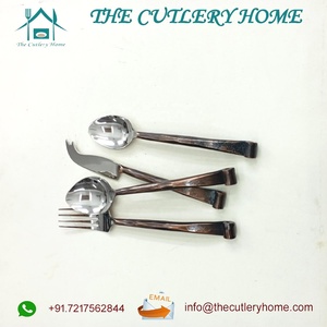 Rustic Forged Tapered Handle Stainless Steel Handmade Cutlery <b>Set</b> for Wedding Hotel Restaurant <b>Party</b> Decoration - Product Image 4