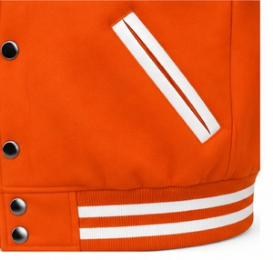 Chaqueta Varsity para Hombre Index Apparel con Bloques de Color, Mangas en Contraste y Botones a Presión, Estilo Béisbol - Product Image 4