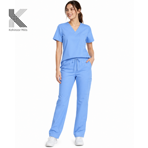 Polyester Cotton Nurse Medical Scrubs Set for Unisex Hospital Use Scrubs Top and Pants - Product Image 4