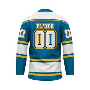 Jersey de Hockey Unisex de Alta Calidad, Diseño Personalizado con Nombre de Equipo, Tela de Malla Transpirable, Servicio OEM ODM - Product Image 3