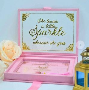 Top Quality Blush Pink Velvet <b>Wedding</b> Invitation <b>Box</b> with Custom Gold Foil Monogram And Acrylic Invite At Best Price <b>Wedding</b> <b>Box</b> - Product Image 2
