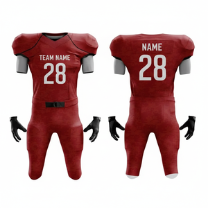 Sublimation Printing Breathable Moisture Wicking Quick Dry Football Uniform Bulk Team Jersey Set Tackle Twill Embroidery - Product Image 1