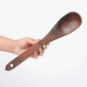 Indian Modern Disposable Wooden Spoon Long Handle Durable Easy Clean Hand Wash Only <b>Mirror</b> Wedding Flatware Cutlery Party Tea - Product Image 5