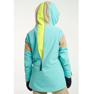 Conjunto de Chaqueta y Pantalones de Esquí para Mujer, Diseño Color Block, Impermeable, Transpirable, Aislado, Ropa de Invierno con Capucha - Product Image 6