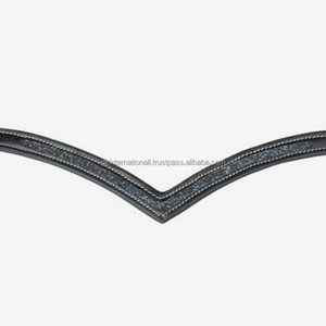 Diseñador de calidad superior Hotfix Decorativo Personalizado V Forma Acolchado Cuero Caballo ceja banda en Full Cob Over Size - Product Image 5