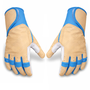 ถุงมือเบสบอลหนังแท้แบบกำหนดเอง OEM ออกแบบเอง แห้งเร็ว โลโก้สั่งทำได้ สายรัดข้อมือปรับได้ สำหรับคนถนัดขวา - Product Image 5