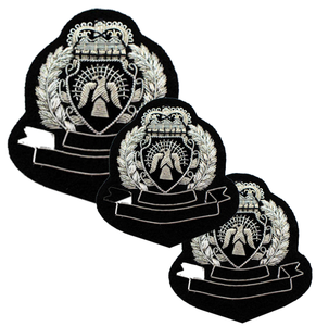 Wholesale High Quality Custom Handmade Embroidery Bullion Wire <b>Pin</b> Badges Eco-Friendly Nickel-Free Luxury Washable Lace Solid - Product Image 3