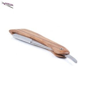 Rasoir droit pliant en acier inoxydable de haute qualité avec logo personnalisé Rasoir de coiffeur remplaçable de style unique Nouveau produit OEM bon marché - Product Image 6