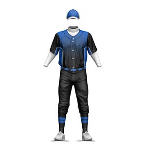 Men's Baseball Uniform Set Customizable Sublimated Print 100% Polyester Moisture Wicking <b>Athletic</b> Fit All Seasons Team Numbers - Product Image 2