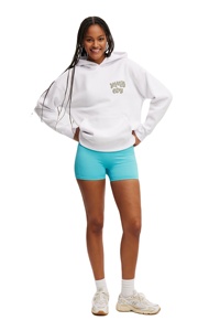 No <b>String</b> <b>Hoodies</b> Sweatshirts Custom Heavy GSM Fleece Cropped Pullover <b>Hoodies</b> Blank Drop Shoulder High Quality Hooded Hoodie - Product Image 3