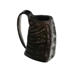 Jarra de Cerveza de Cuerno de Lujo Hecha a Mano, Ecológica, de Material Orgánico, Resistente al Calor, Pulida, con Forma Natural, Estilo Americano, Apta para Lavavajillas - Product Image 2