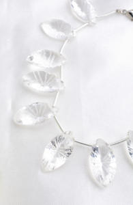 Perles de pierres précieuses naturelles sculptées en forme de marquise, 9 pouces, pour la création de bijoux fins. - Product Image 5