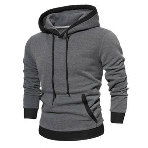 Sudadera con capucha de forro polar de alta calidad y peso pesado de 300 g, con doble cremallera, sin cordón, para hombre, corte regular, de invierno, color liso, bordada, 100% - Product Image 1