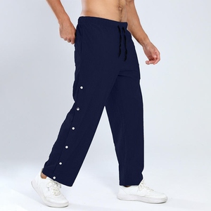 <b>Straight</b> <b>Leg</b> Joggers Elastic Waist Lightweight Breathable Spandex/Cotton Training Sweatpants Baggy <b>Track</b> <b>Pants</b> Men Autumn - Product Image 5