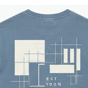 T-shirt en coton 100% imprimé sérigraphié en gros d'usine, impression de logo, fabricant OEM, t-shirt graphique personnalisé en coton imprimé sérigraphié - Product Image 4