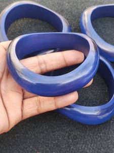 Bracelet en résine BLEUE de qualité supérieure, léger, confortable à porter, artistique, élégant, motif ange de HWC - Product Image 3