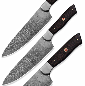 Couteau de Chef Japonais en Acier Damas Fait Main de Qualité Supérieure, Personnalisé, Service OEM/ODM, Manche en Bois, Compatible Lave-Vaisselle, Vente en Gros - Product Image 1