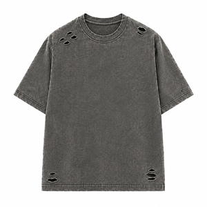 T-shirt unisexe vierge à col rond, nouveau design personnalisé, anti-rétrécissement, 100 % coton tricoté, confortable, respirant, écologique, séchage rapide - Product Image 6