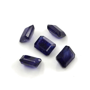 Saphirs bleus naturels de Bangkok, taille octogonale calibrée 5x7mm, pierres précieuses en saphir bleu naturel facetté pour la création de bijoux - Product Image 4