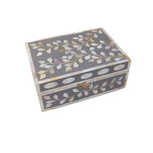 Boîte décorative en nacre, boîte de rangement pour bijoux, boîte à bijoux en nacre, boîte cadeau artisanale, décoration de luxe pour la maison, vente en gros de nacre - Product Image 4