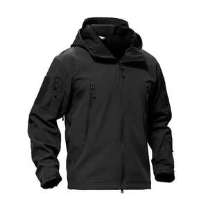 Veste tactique à capuche imperméable en softshell pour homme, design tendance, randonnée, camping, coupe-vent, vestes pour homme pour l'hiver - Product Image 1