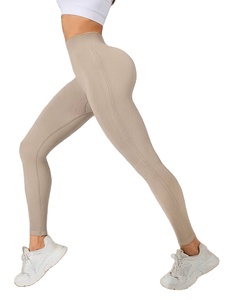 Women'S Seamless Solid Color Tight-Fitting Quick-Drying Yoga Sports Leggings, High-Waisted Tummy-Tucking And Design, Yoga outfit - Product Image 4