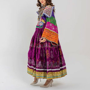 Robe afghane traditionnelle pour femmes, longue robe maxi faite à la main, tenue ethnique culturelle modeste pour mariage et festival - Product Image 2