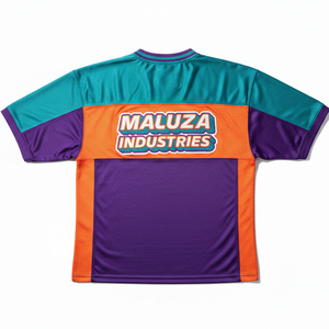 Maillot de football américain sur mesure, style rétro vintage, lettres et numéros brodés, haute respirabilité, vêtements d'équipe sportive - Product Image 2
