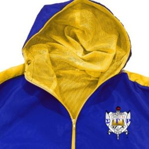 Veste coupe-vent Sigma Gamma Rho à blocs de couleur personnalisés, légère, résistante au vent, vêtements décontractés et tendance pour femmes - Product Image 3