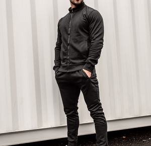 Premium Quality Men's Two-Piece Winter Active <b>Set</b> Breathable Acid Stone Washed 100% Cotton <b>Sweat</b> Suit Pullover Plus Size Solid - Product Image 4