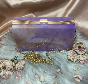 Bolso de Mano de Resina Hecho a Mano con Diseño Único Personalizado, Bolso de Mano de Resina Epoxi - Product Image 1