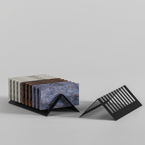 Présentoir d'échantillons de carreaux en métal pour usine, support de carreaux en céramique, porcelaine, marbre, pour salle d'exposition, vente en gros - Product Image 1