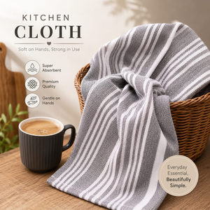 Essuie-tout de cuisine multi-usages, lavable et réutilisable |   Serviette de nettoyage super absorbante à séchage rapide pour la vaisselle, les comptoirs et la maison - Product Image 5