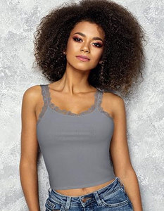 Camisola de Tirantes de Satén Transpirable de Diseño Superior para Mujer, Camiseta Interior Acanalada Informal - Product Image 3