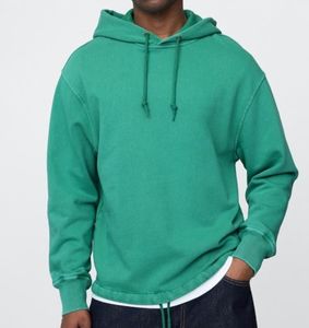 Sudadera con Capucha para Hombre, Estilo Relajado, Tejido Suave, Lisa, para Descansar, Ajuste Cómodo, con Etiqueta Personalizable - Product Image 2