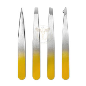 Juego de Pinzas para Cejas de Acero Inoxidable de Alta Calidad, 4 Piezas, Punta Inclinada, Reutilizables y Duraderas - Product Image 6