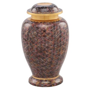 Urnas funerarias de aluminio para adultos con acabado en colores rojo, amarillo y negro, urnas metálicas para cenizas humanas, urnas conmemorativas para cremación. - Product Image 5