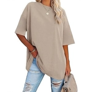 Camisetas con Estampado Gráfico Personalizado para Mujer, Transpirables, de Verano, Lisas, Extra Grandes, Camisetas de Talla Grande para Mujer - Product Image 4